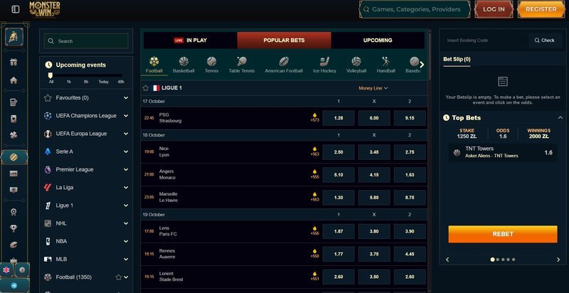Discover monsterwin online casino